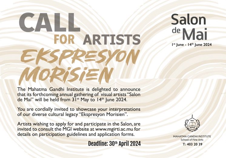 Salon de Mai Call for Artists Expression Morisien